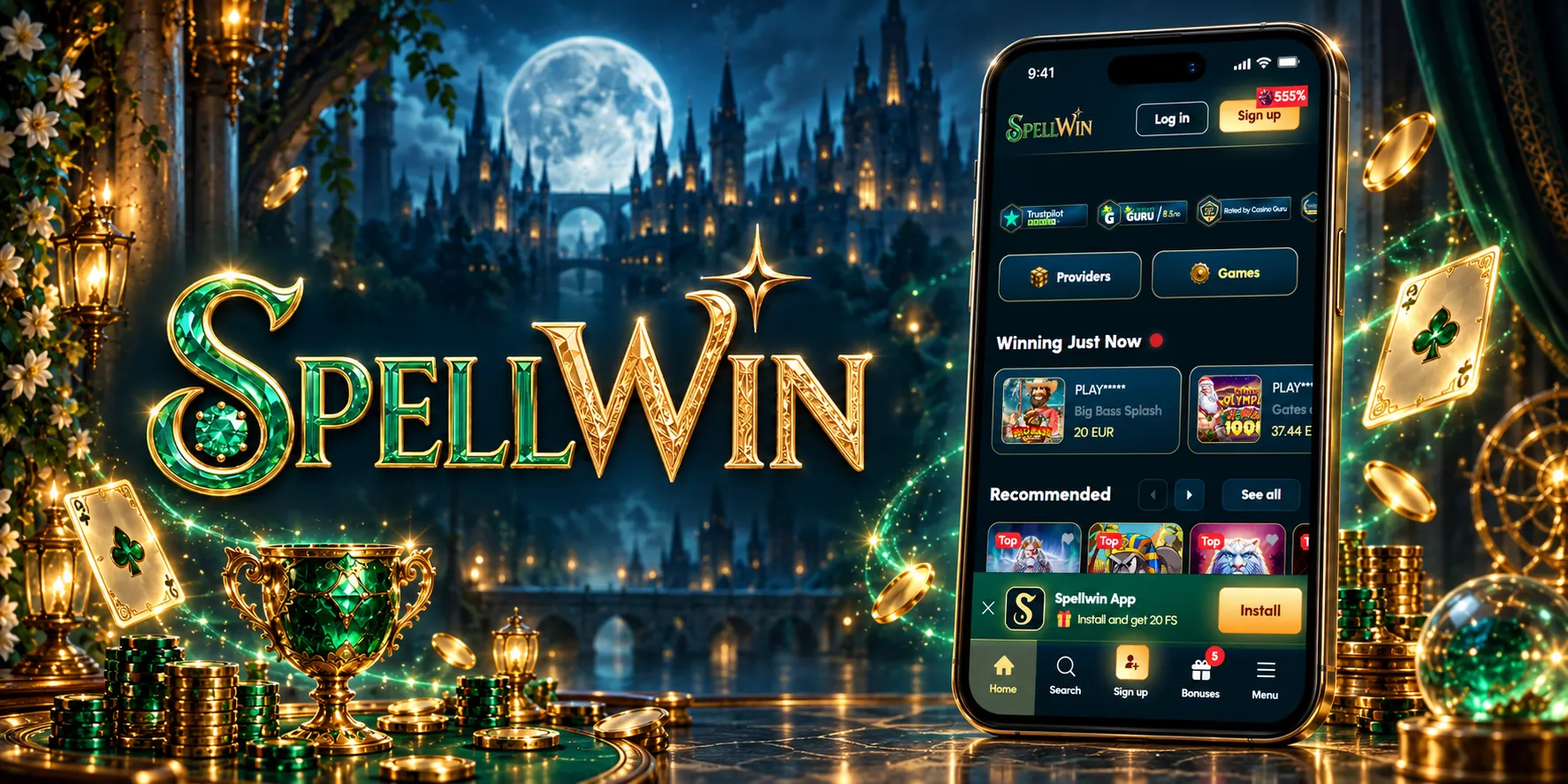SpellWin Casino App-Screenshot